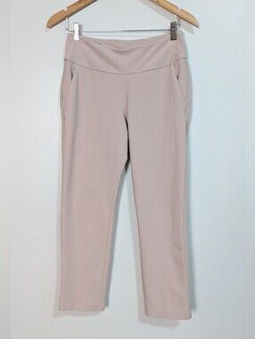 Adidas Size S End Plastic Waste Beige Khaki Pull-On Stretchy Active Pants
